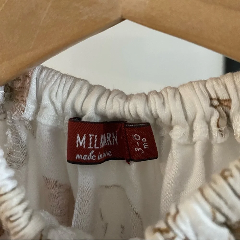 Milkbarn Elephant Tutus Organic Bamboo Top 3-6 months